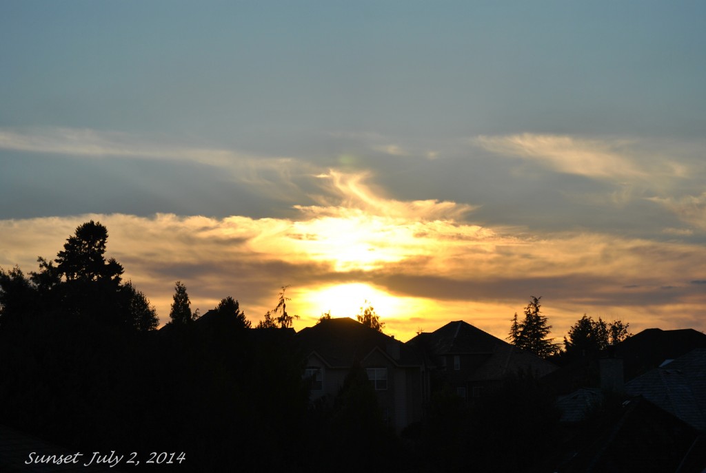 Sunset July 2, 2014