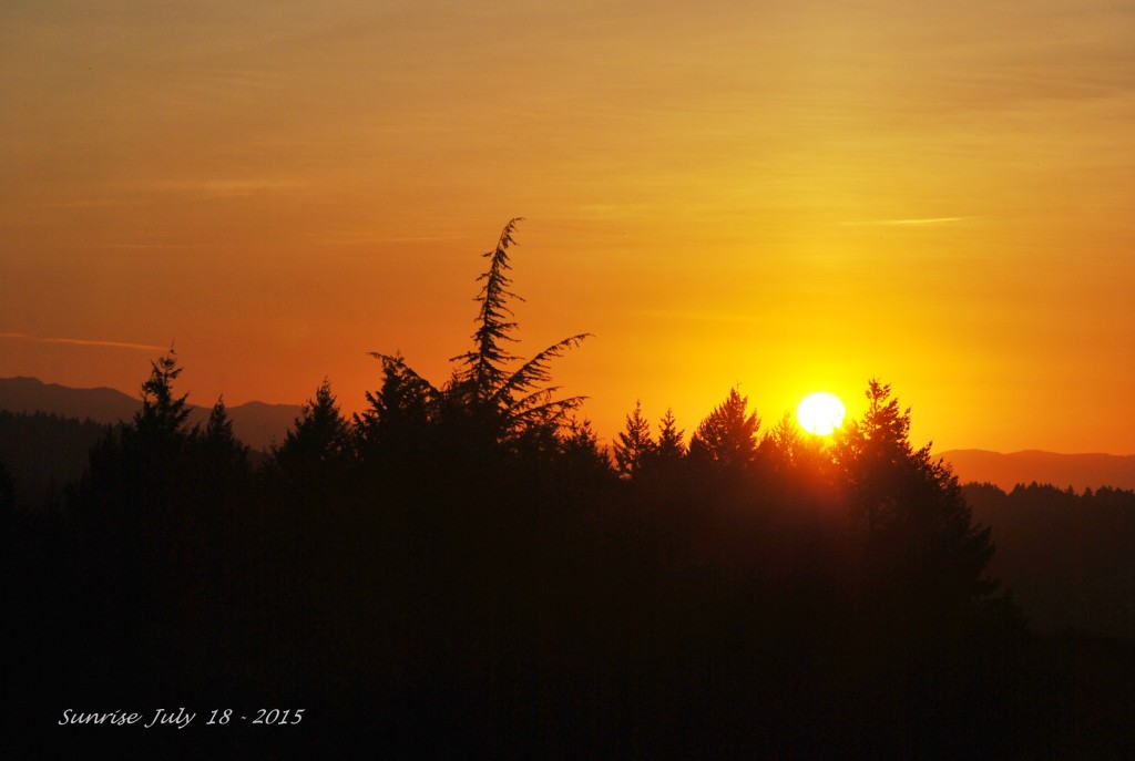 Sunrise July 18 - 2015